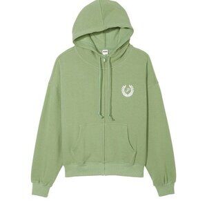 Victoria's Secret Jacket Hoodie Wild Grass Small Fleece